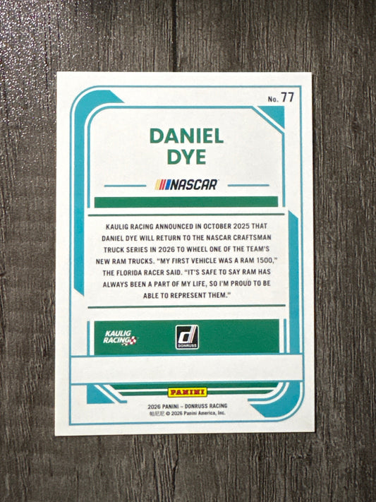 NASCAR - Daniel Dye - 2026 Donruss Racing (base card)