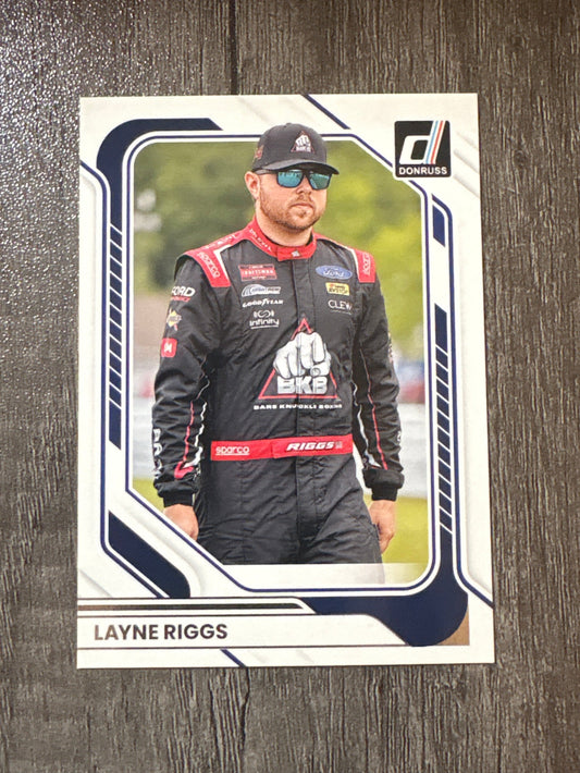 NASCAR - Layne Riggs - 2026 Donruss Racing (base card)