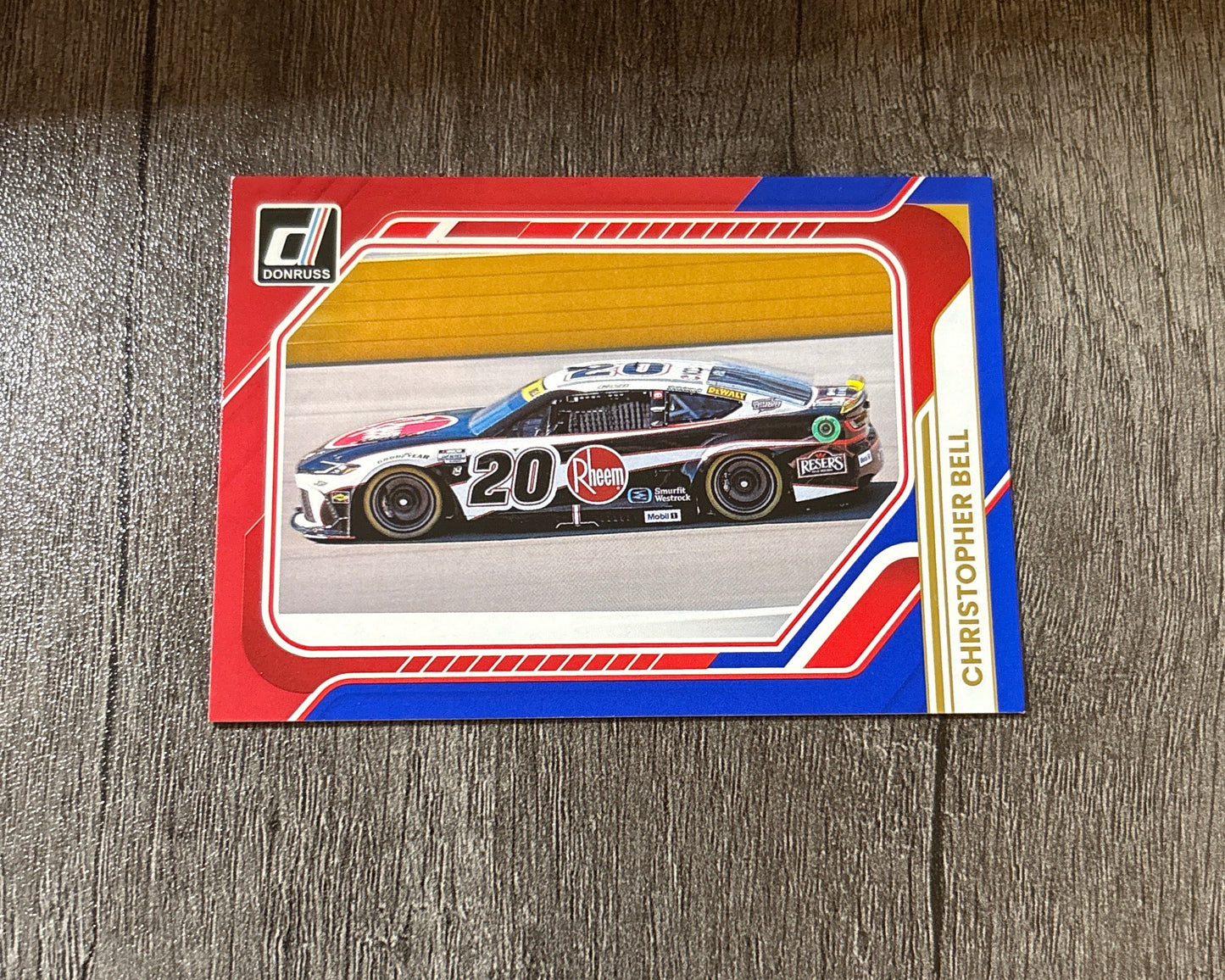 NASCAR - Christopher Bell - 2026 Donruss Racing (NASCAR Rides) Red & Blue Parallel