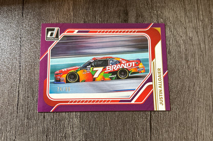 NASCAR - Justin Allgaier - 2026 Donruss Racing (NASCAR Rides) Purple Parallel /99