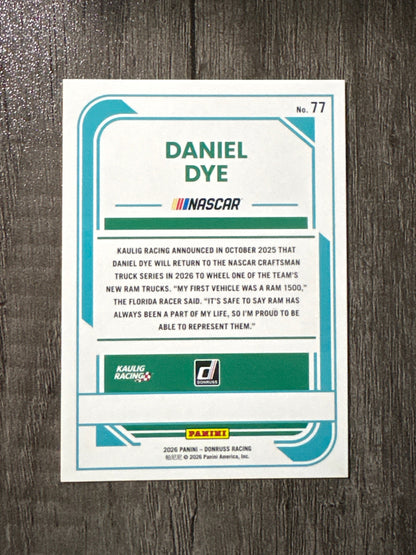 NASCAR - Daniel Dye - 2026 Donruss Racing (base card)