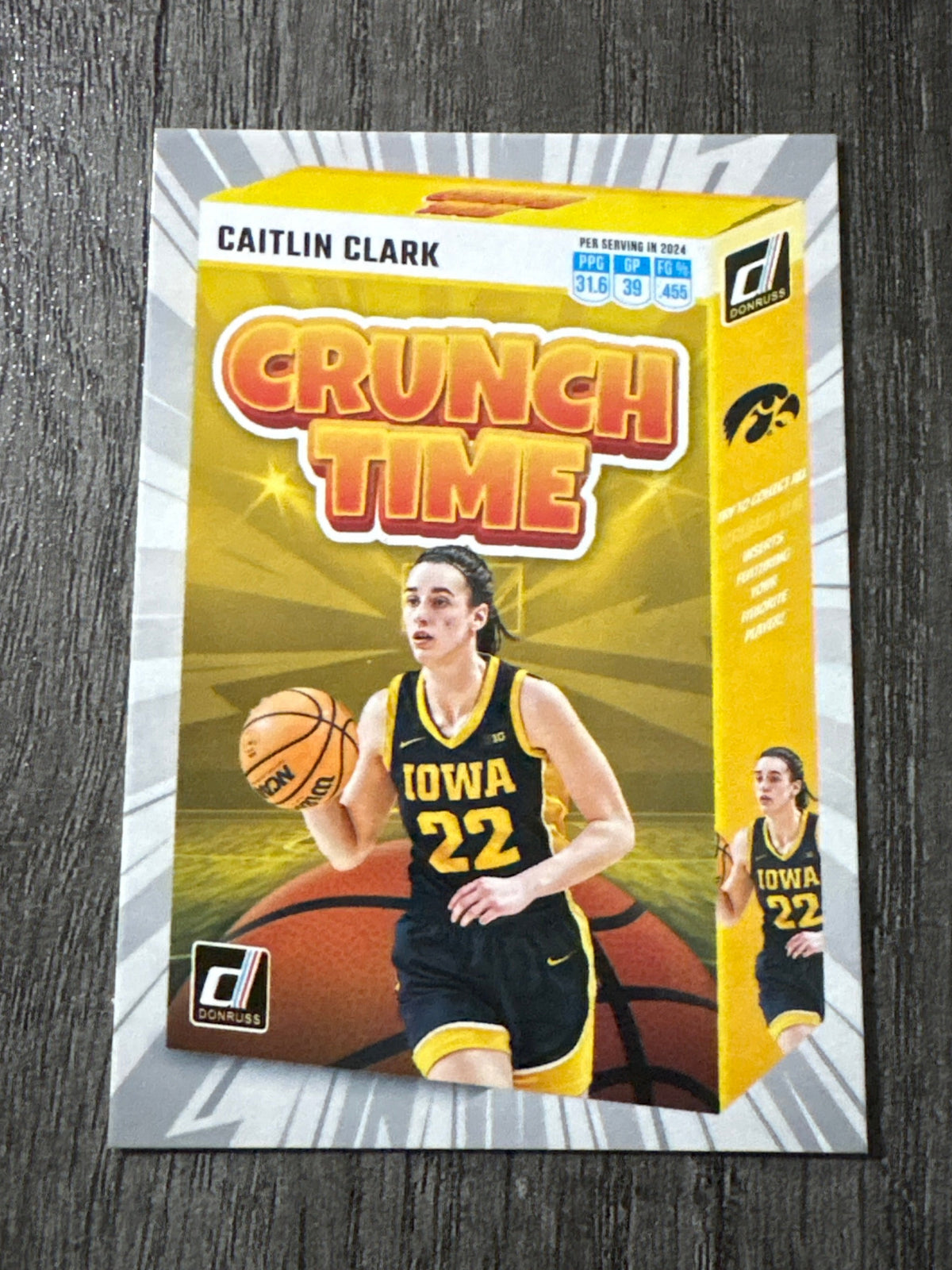 WNBA - Caitlin Clark - 2024 Panini Collection - Crunch Time Iowa Hawkeyes #SS-CT1 (RC)