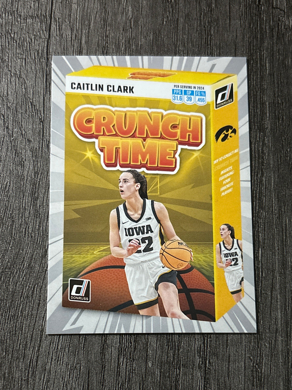 WNBA - Caitlin Clark - 2024 Panini Collection - Crunch Time Iowa Hawkeyes #SS-CT2 (RC) WNBA Indiana Fever