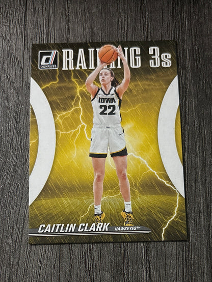 WNBA - Caitlin Clark #R1 - 2024 Panini Collection [Raining 3's] Iowa Hawkeyes (RC) WNBA Indiana Fever