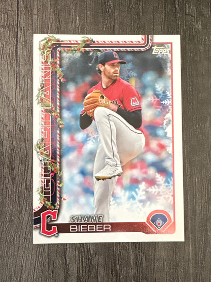 MLB - Shane Bieber - 2025 Topps Holiday - #H95 MLB Baseball Card [Cleveland Guardians]