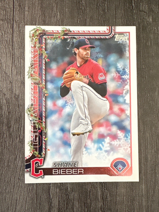 MLB - Shane Bieber - 2025 Topps Holiday - #H95 MLB Baseball Card [Cleveland Guardians]