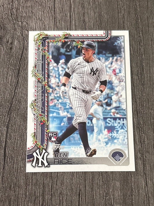 MLB - Ben Rice (RC) - 2025 Topps Holiday - #H8 MLB Baseball Card [New York Yankees] Rookie