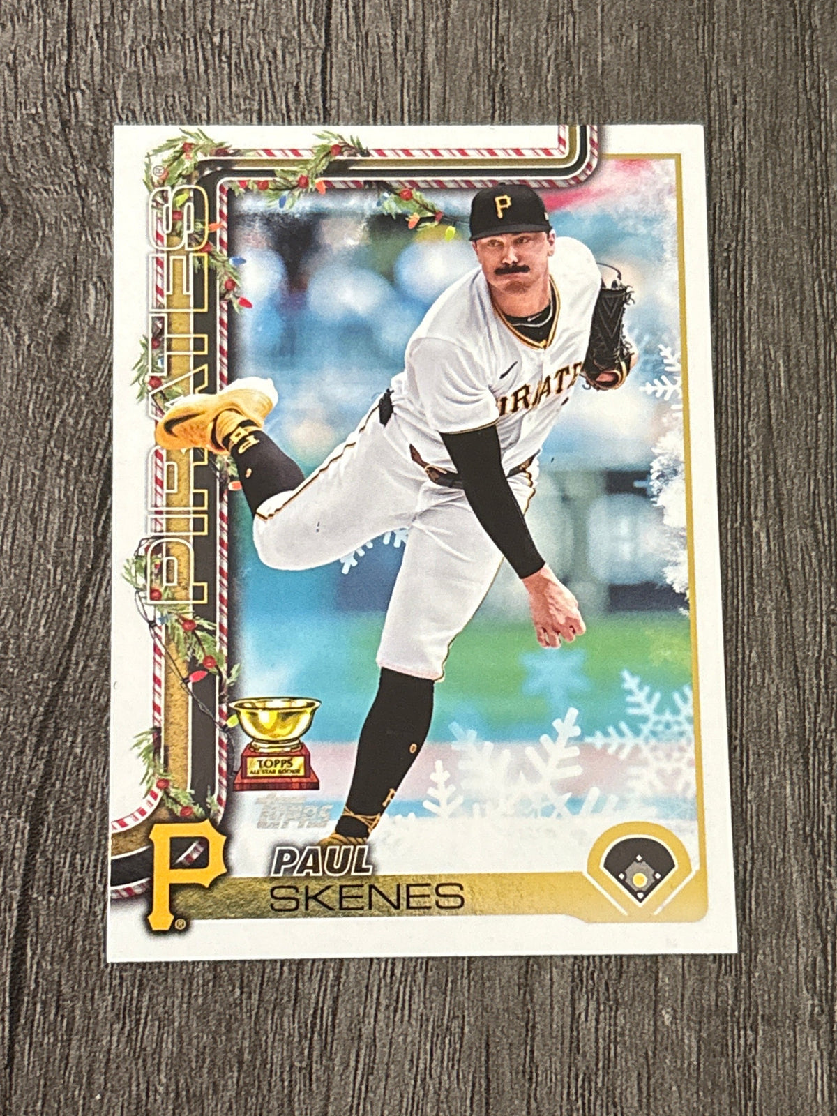 MLB - Paul Skenes - 2025 Topps Holiday - #H70 MLB Baseball Card [Pittsburgh Pirates] All-Star Rookie Trophy