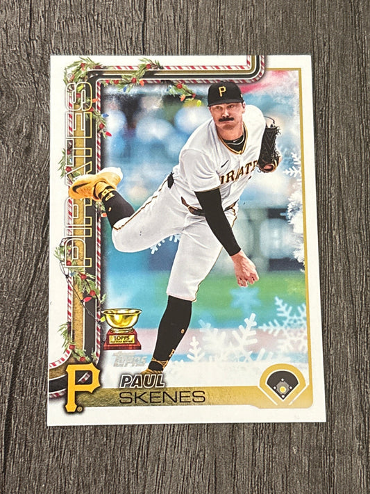 MLB - Paul Skenes - 2025 Topps Holiday - #H70 MLB Baseball Card [Pittsburgh Pirates] All-Star Rookie Trophy