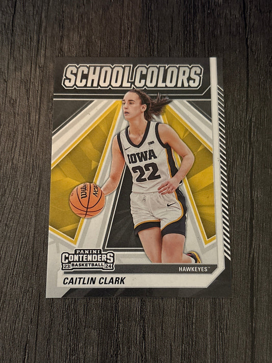 WNBA - Caitlin Clark #SC2 - 2024 Panini Collection [School Colors] Iowa Hawkeyes (RC) WNBA Indiana Fever