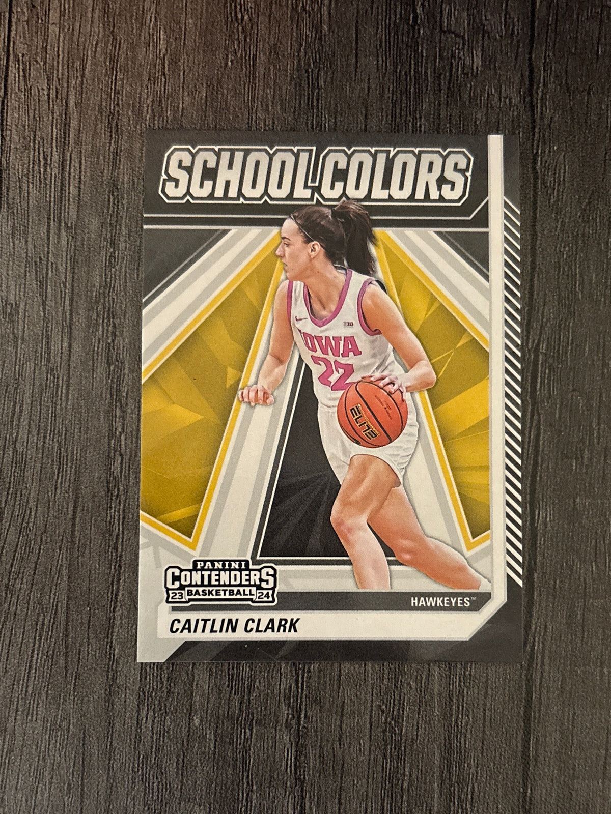 WNBA - Caitlin Clark #SC4 - 2024 Panini Collection [School Colors] Iowa Hawkeyes (RC) WNBA Indiana Fever