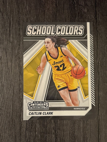 WNBA - Caitlin Clark #SC3 - 2024 Panini Collection [School Colors] Iowa Hawkeyes (RC) WNBA Indiana Fever