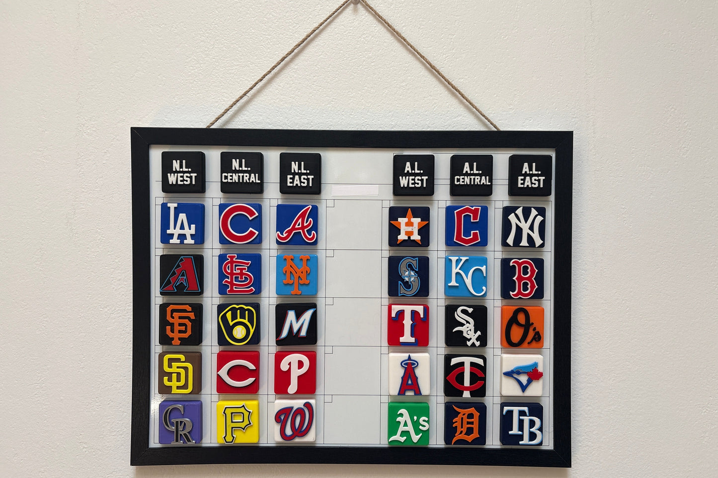 MLB Magnetics Board Set - Complete 36 Magnet Set (All Teams)