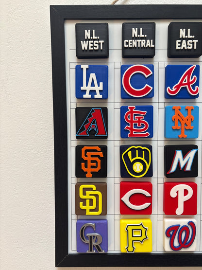 MLB Magnetics Board Set - Complete 36 Magnet Set (All Teams)