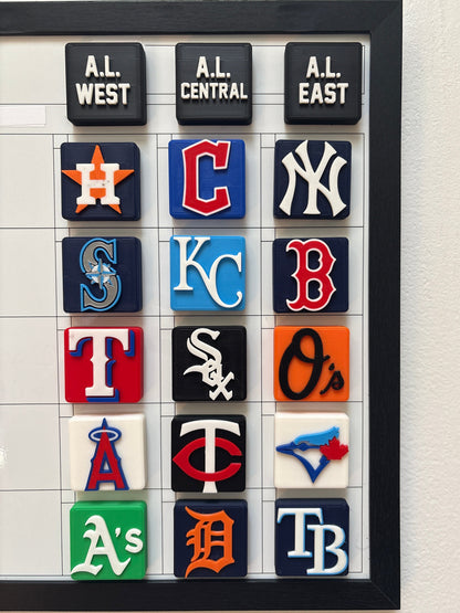MLB Magnetics Board Set - Complete 36 Magnet Set (All Teams)