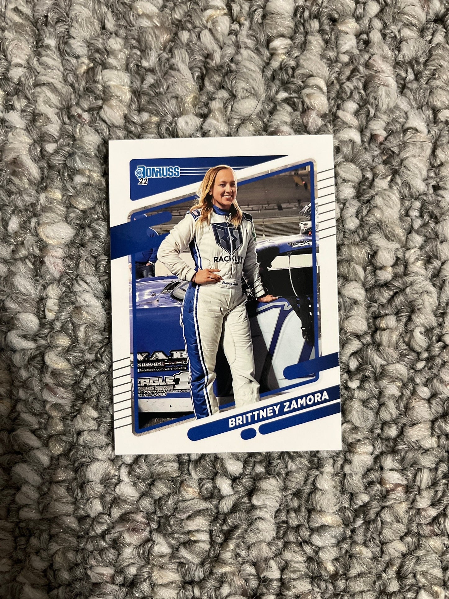 Brittney Zamora - 2022 Donruss Racing base NASCAR card