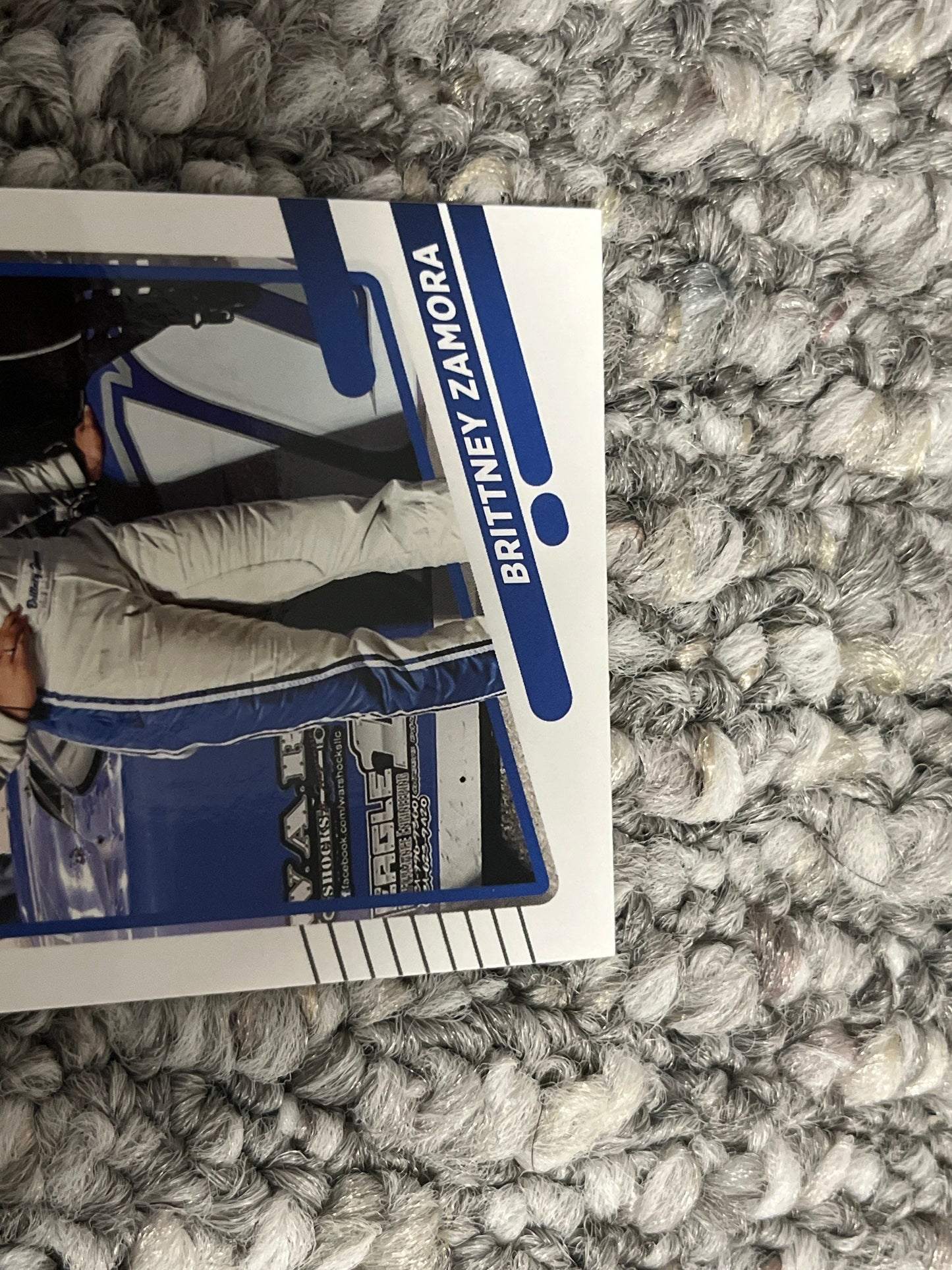 Brittney Zamora - 2022 Donruss Racing base NASCAR card