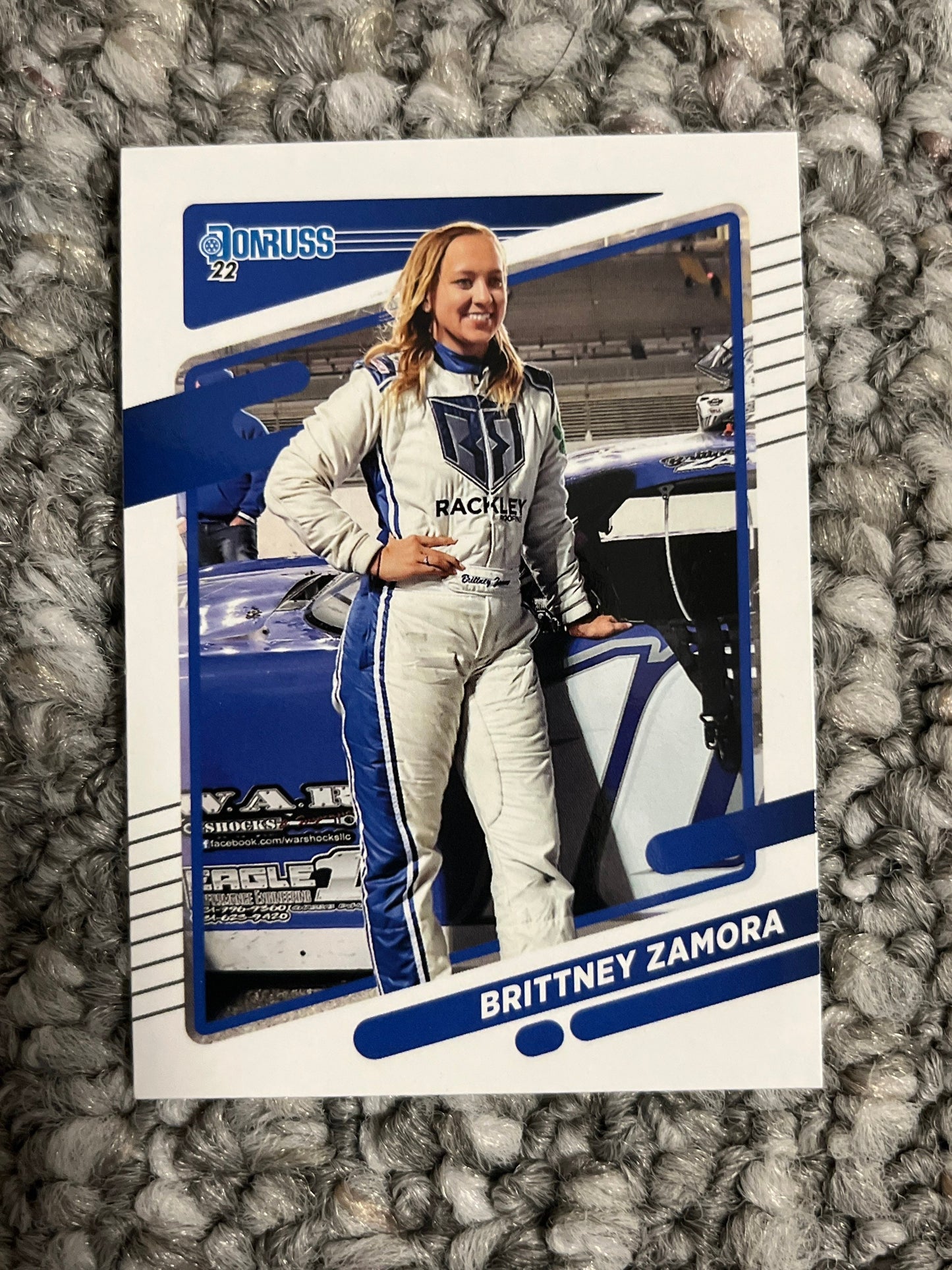 Brittney Zamora - 2022 Donruss Racing base NASCAR card