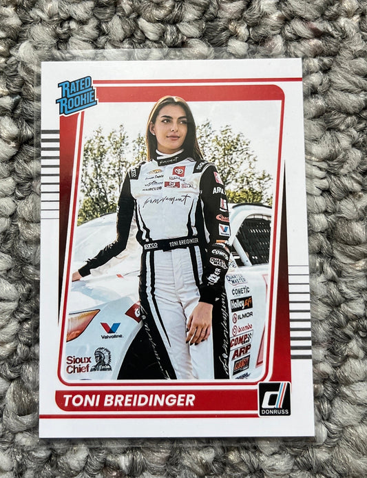 Toni Breidinger (RC) - 2022 Donruss Racing Rated ROOKIE card NASCAR