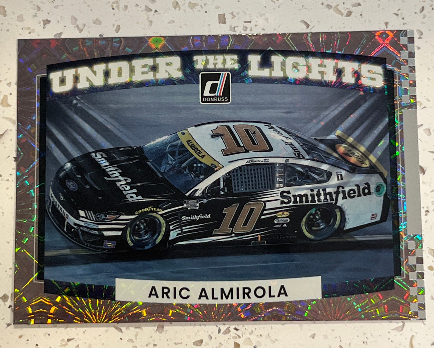 Aric Almirola - 2022 Donruss Racing UNDER the LIGHTS insert card - NASCAR