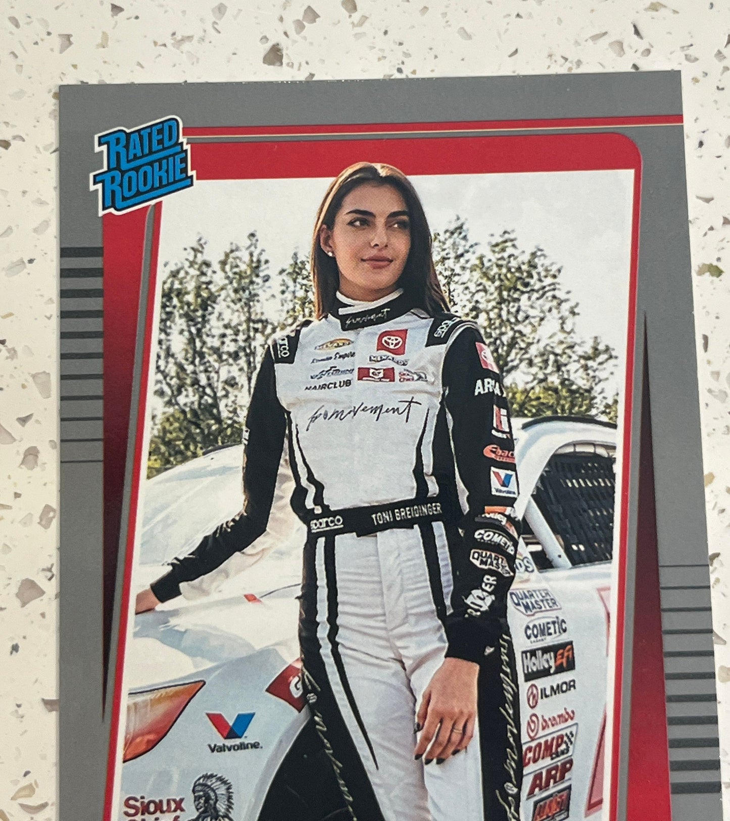 Toni Breidinger ROOKIE - 2022 Donruss Racing SILVER parallel NASCAR Rated Rookie