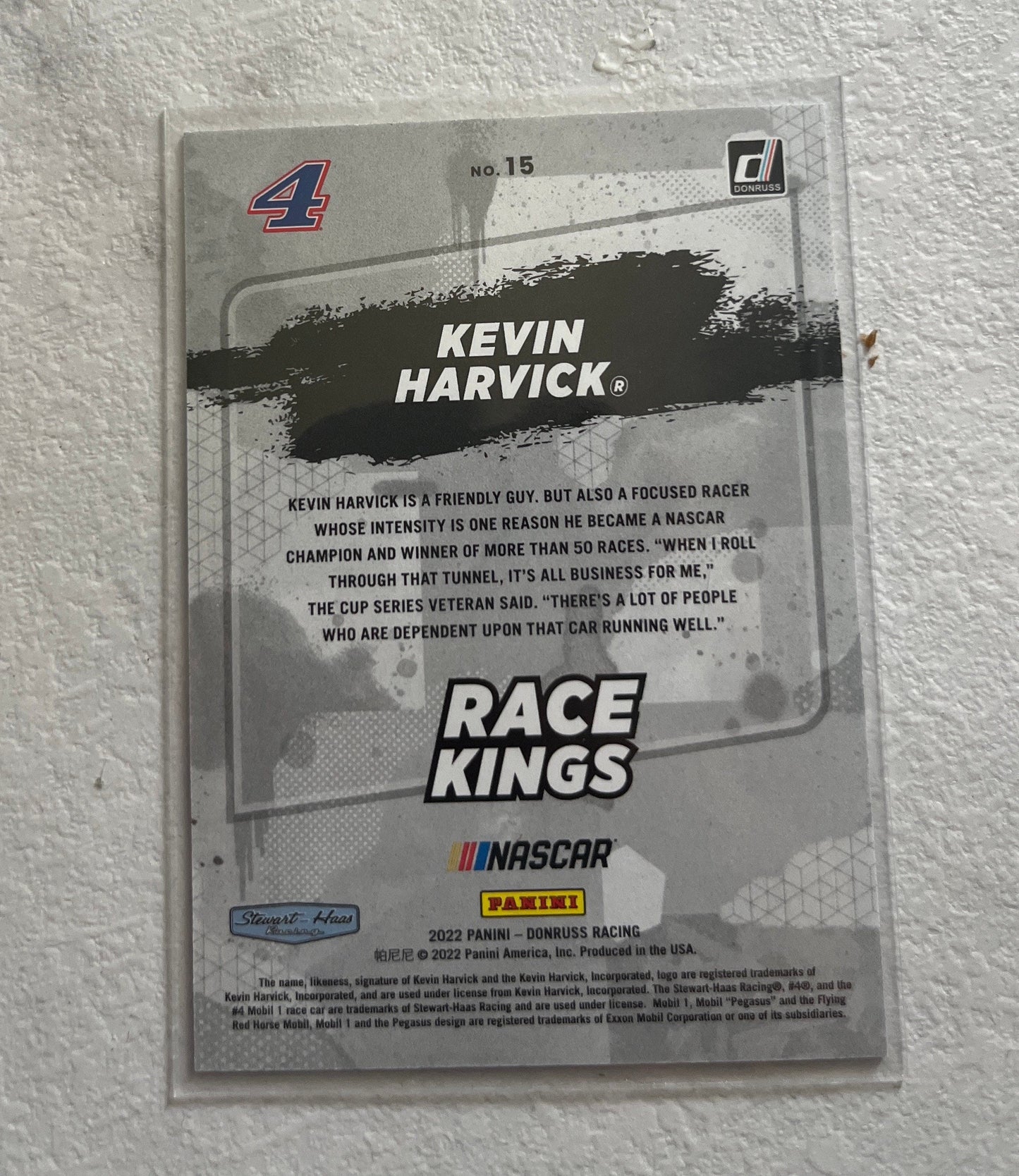 Kevin Harvick - 2022 Donruss Racing RACE KINGS LIMITED # 192 /199