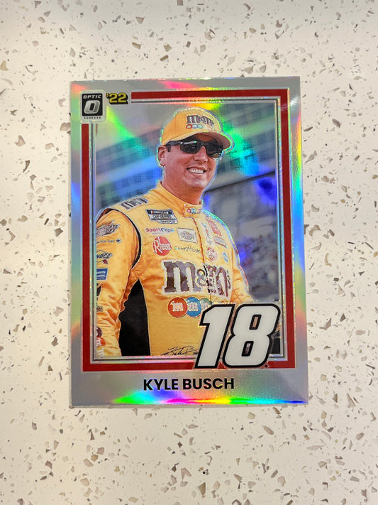 Kyle Busch - 2022 Donruss Racing ‘81 Retro Optic Parallel Holo Silver Prizm NASCAR