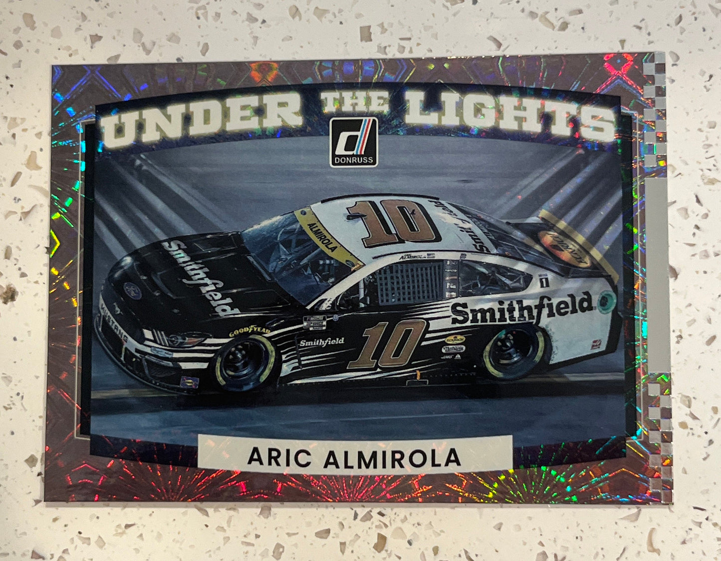 Aric Almirola - 2022 Donruss Racing UNDER the LIGHTS insert card - NASCAR