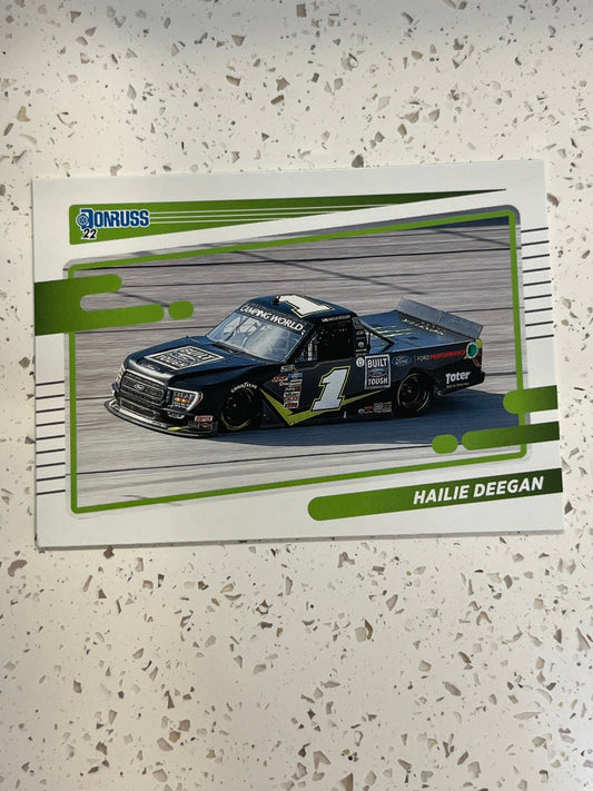 Hailie Deegan - 2022 Donruss Racing NASCAR base cars (car card)