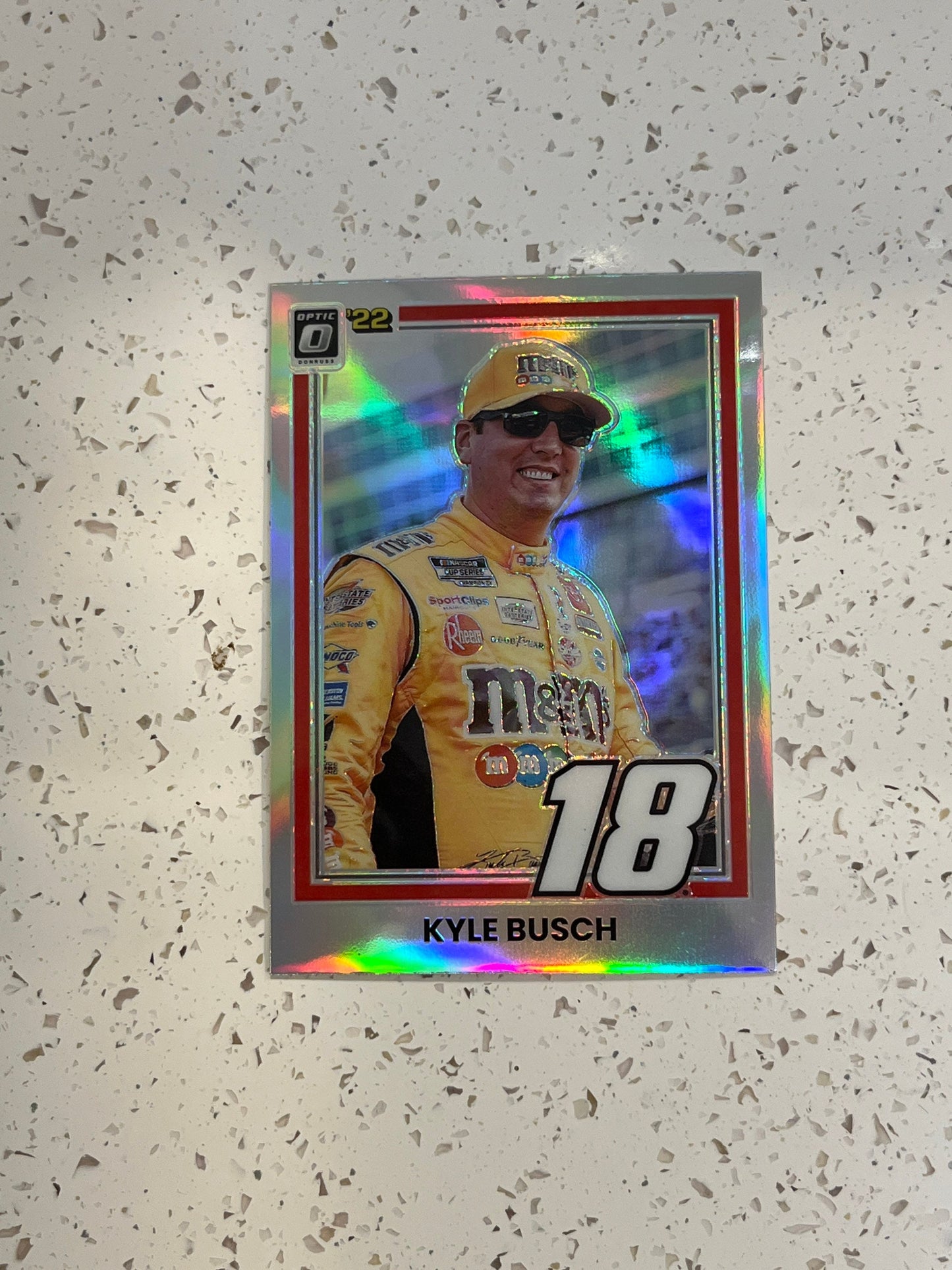 Kyle Busch - 2022 Donruss Racing OPTIC PRIZM ‘81 Retro Variation card - short print