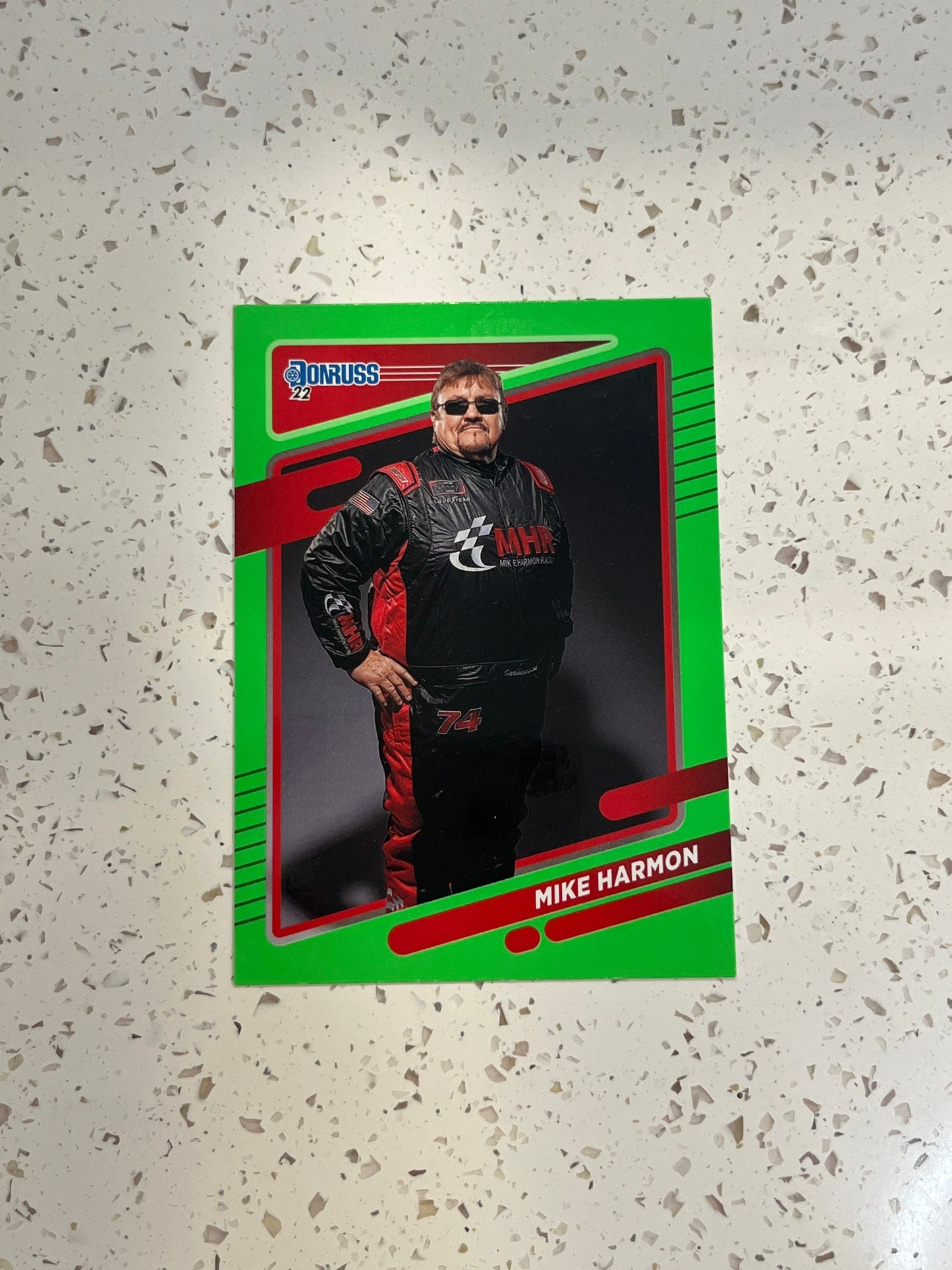 Mike Harmon - 2022 Donruss NASCAR Racing LIME GREEN card