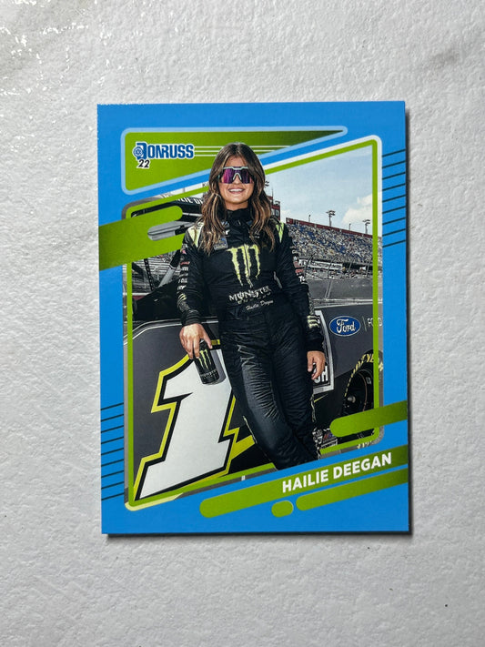 Hailie Deegan - 2022 Donruss Racing NASCAR Carolina Blue Parallel #85