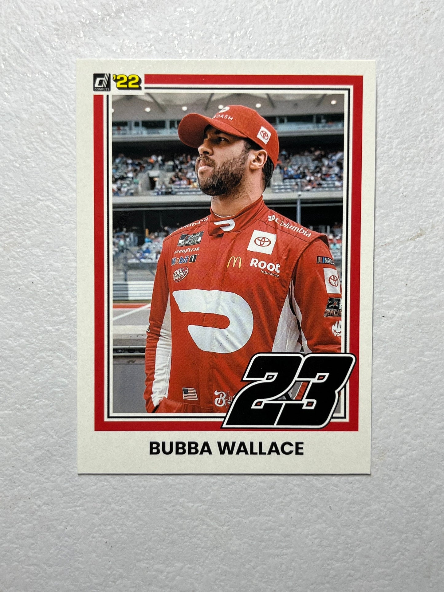 Bubba Wallace - 2022 Donruss Racing NASCAR base RETRO 1981 card