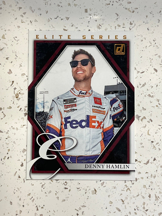 Denny Hamlin - 2022 Donruss Racing Elite Series Insert paper card NASCAR