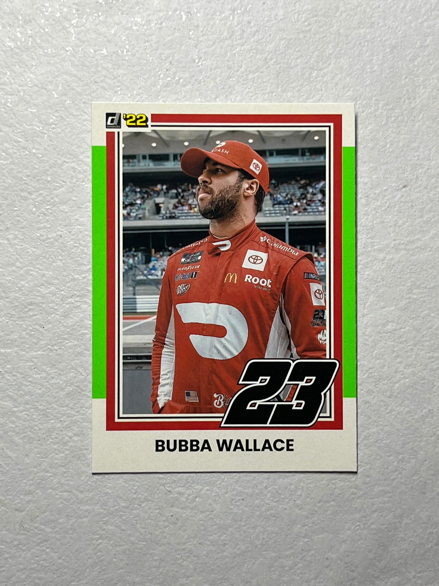 Bubba Wallace - 2022 Donruss Racing Base Retro 1981 LIME GREEN PARALLEL #151 Toyota