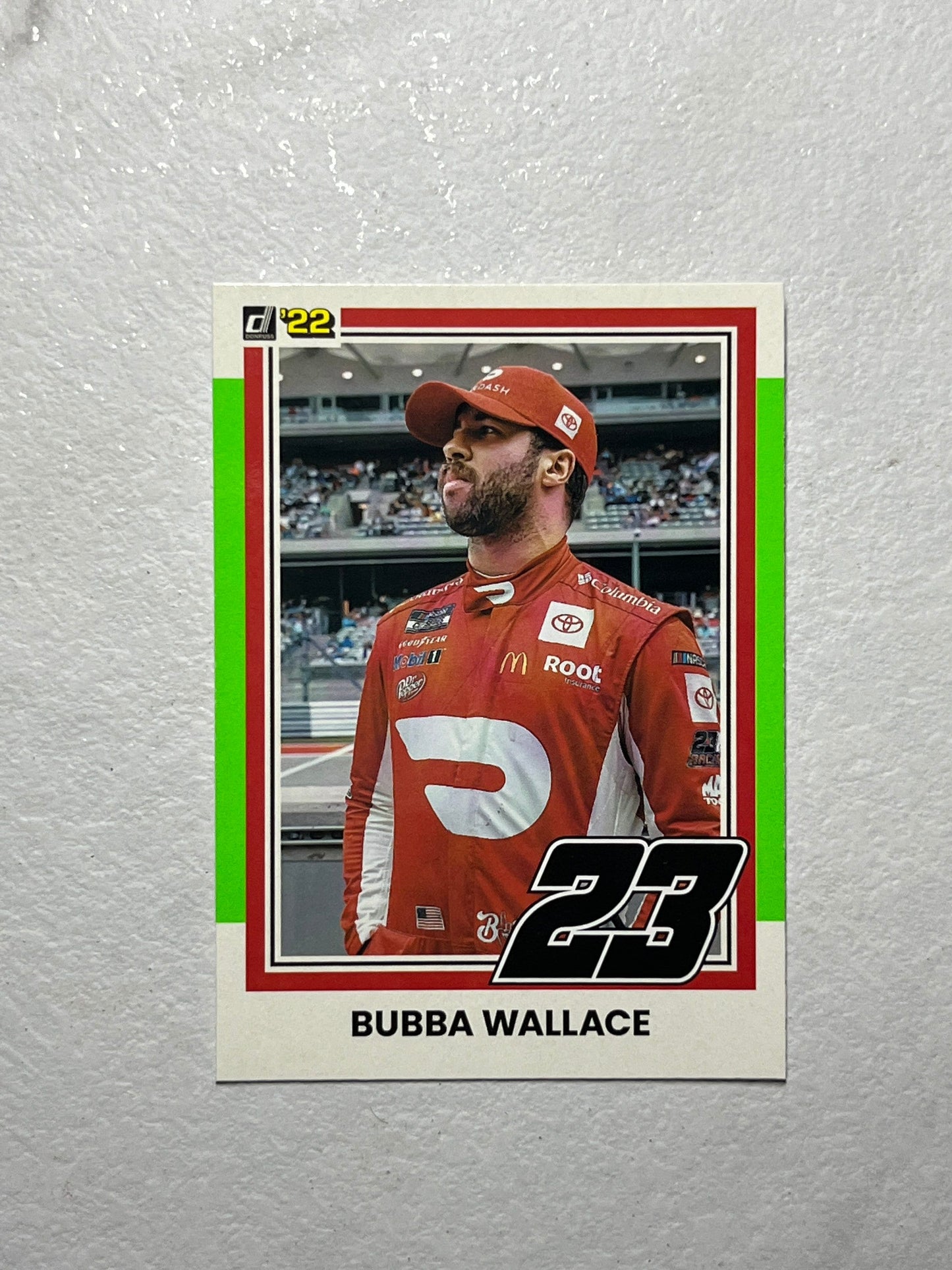 Bubba Wallace - 2022 Donruss Racing Base Retro 1981 LIME GREEN PARALLEL #151 Toyota