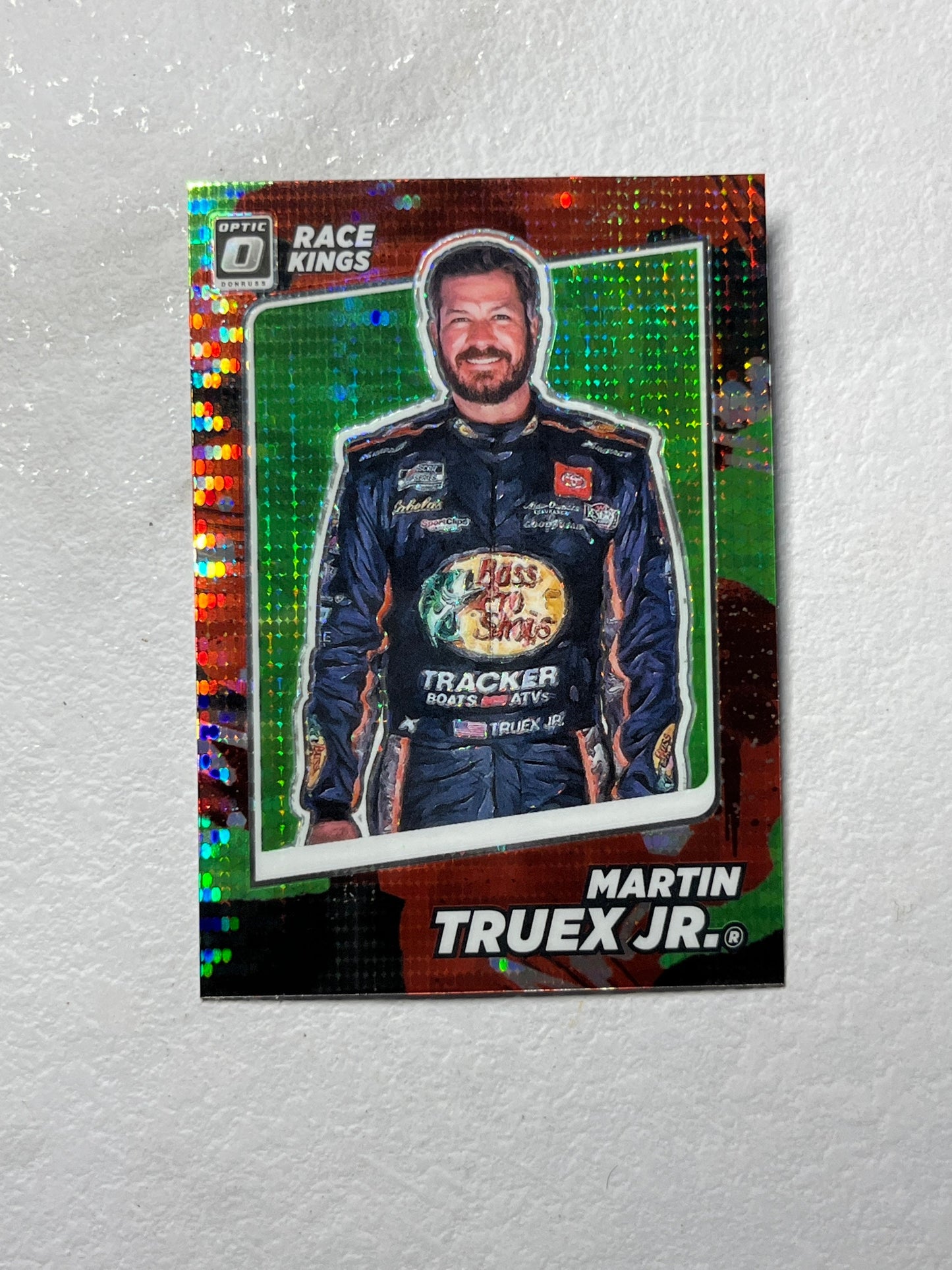 Martin Truex Jr - 2022 Donruss Racing Race Kings NASCAR Lime Green Pulsar Optic Prizm #9