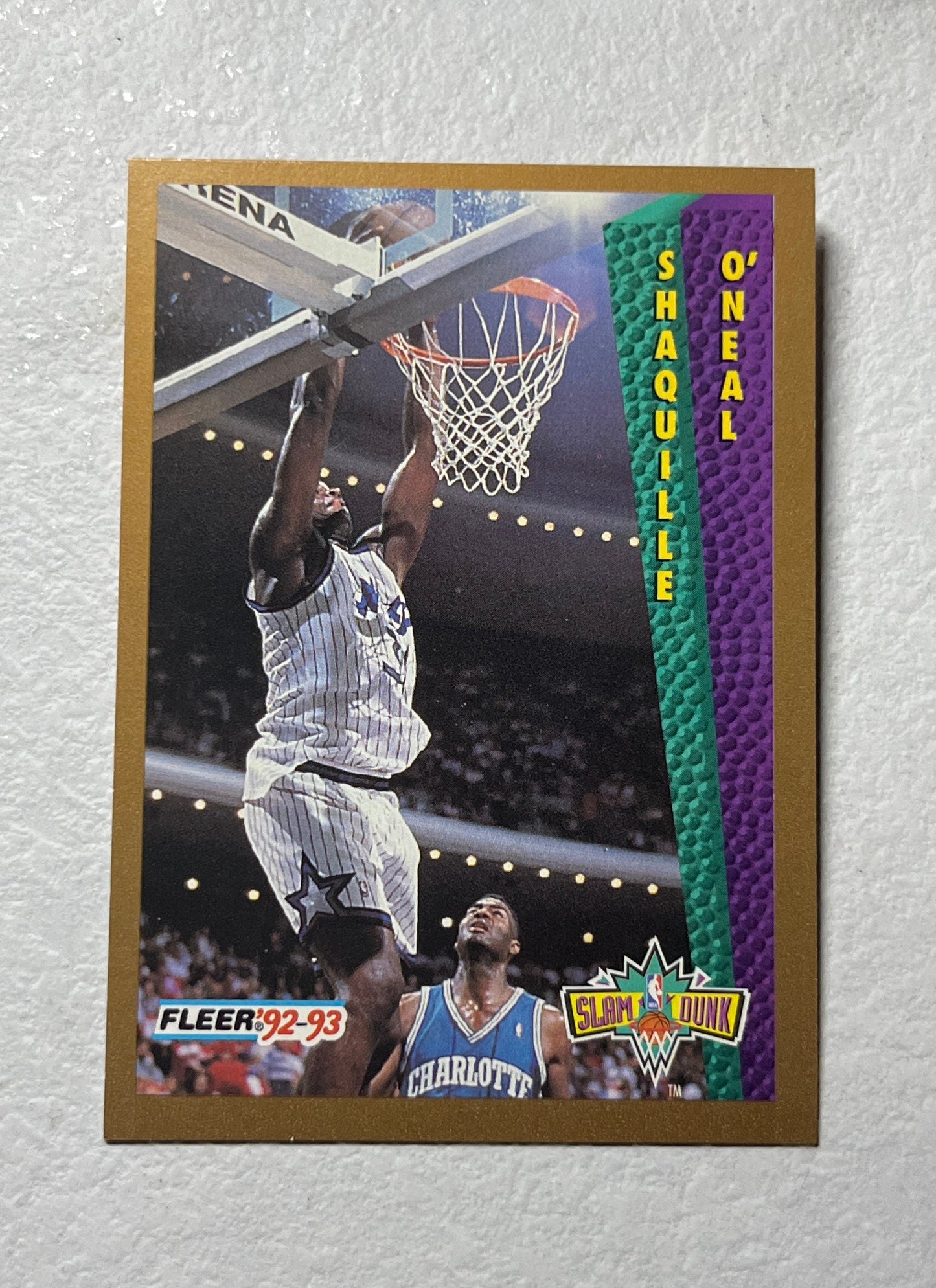 Shaquille O'Neal - 1992 Fleer Basketball ROOKIE Card #298 RC Orlando Magic NBA