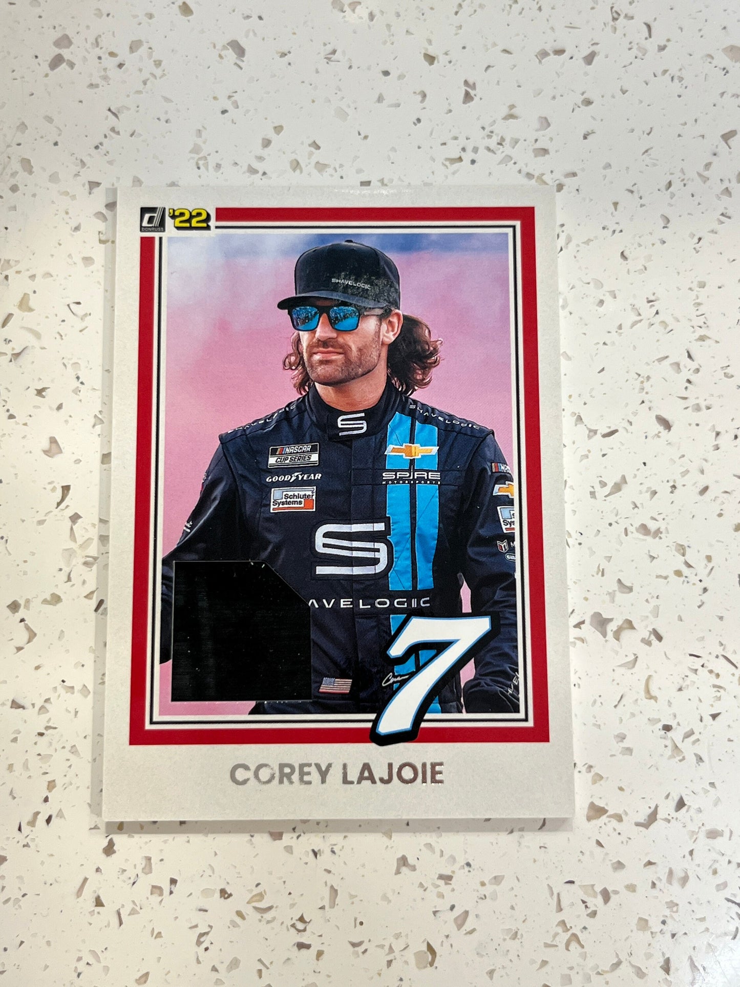 Corey Lajoie - 2022 Donruss Racing NASCAR (RETRO RELIC Card) Race Day Used Tire