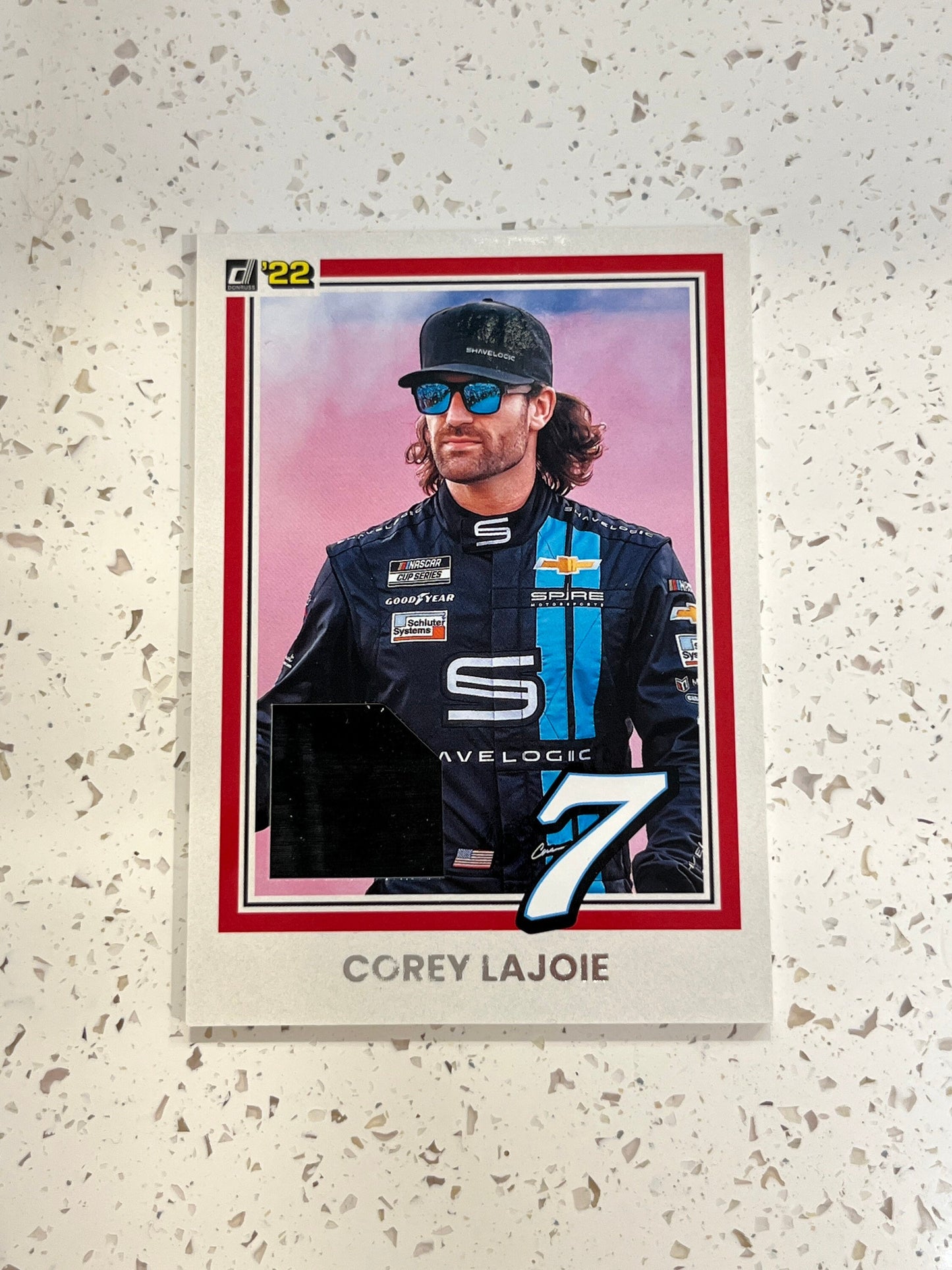 Corey Lajoie - 2022 Donruss Racing NASCAR (RETRO RELIC Card) Race Day Used Tire