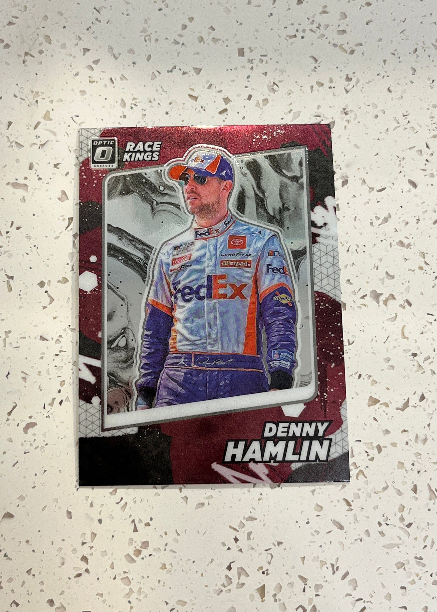 Denny Hamlin - 2022 Donruss Racing NASCAR Race Kings OPTIC SILVER #9