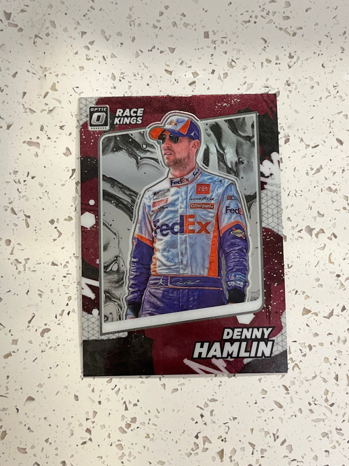 Denny Hamlin - 2022 Donruss Racing NASCAR Race Kings OPTIC SILVER #9