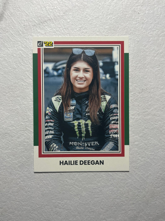 Hailie Deegan - 2022 Donruss Racing Retro 1981 GREEN PARALLEL # 3 of 99