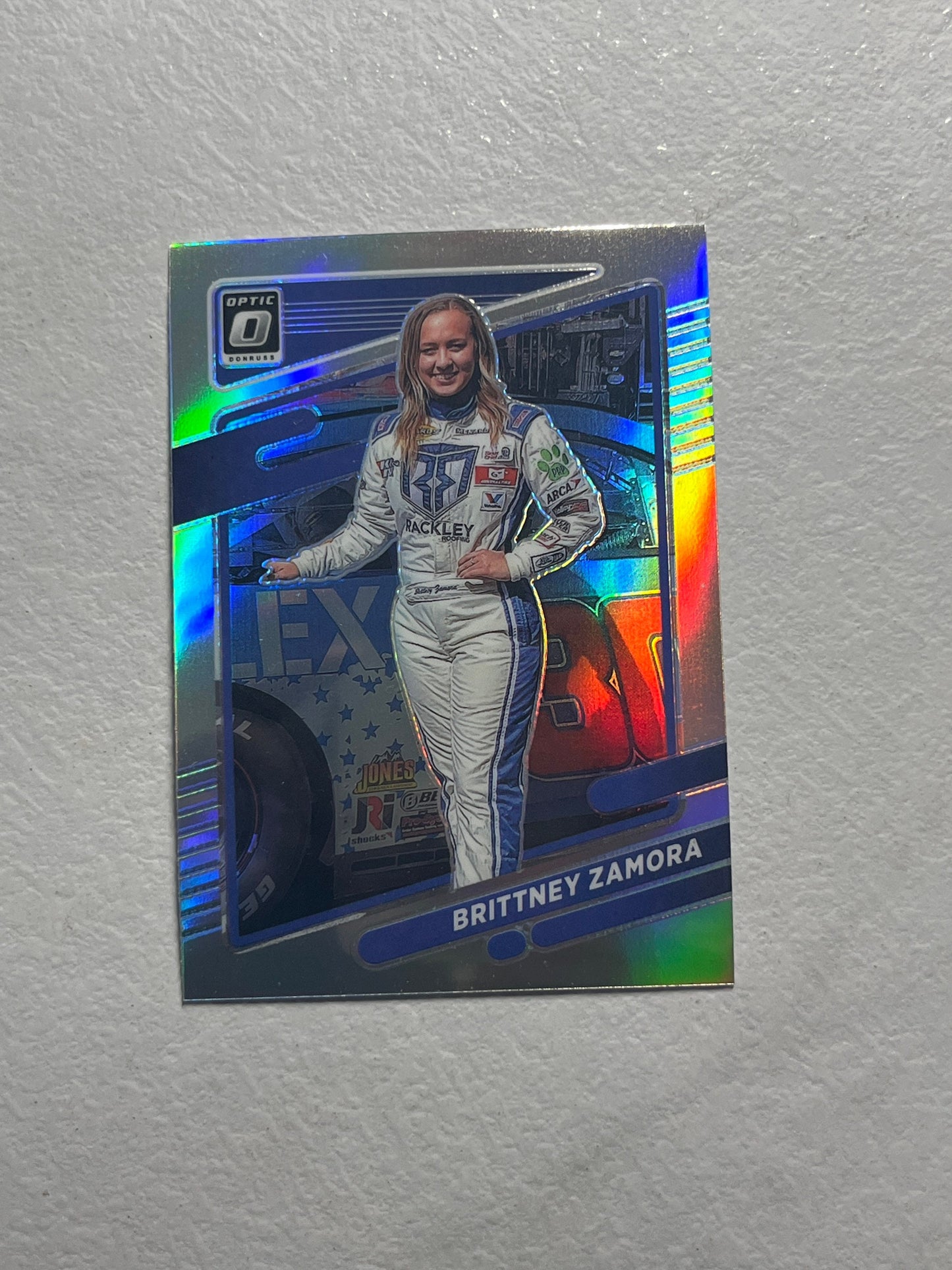 Brittney Zamora - 2022 Donruss Racing Optic Silver Holo Prizm NASCAR