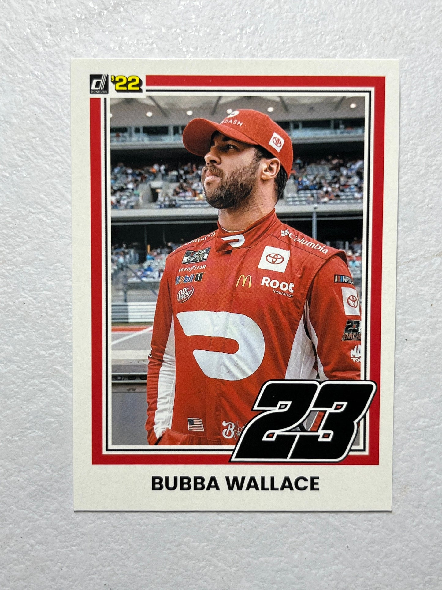 Bubba Wallace - 2022 Donruss Racing NASCAR base RETRO 1981 card