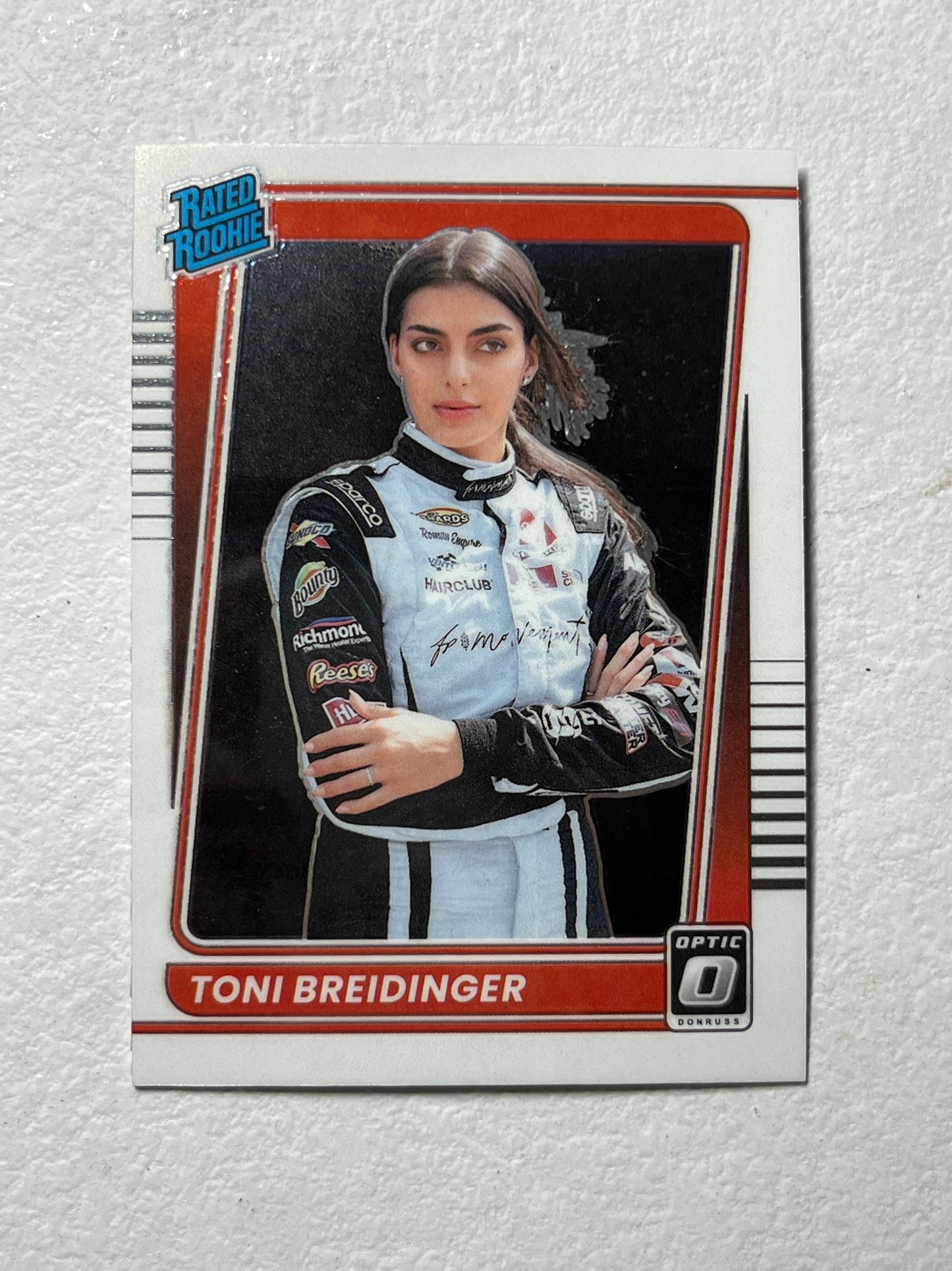 Toni Breidinger - 2022 Optic Donruss Racing NASCAR RATED ROOKIE card