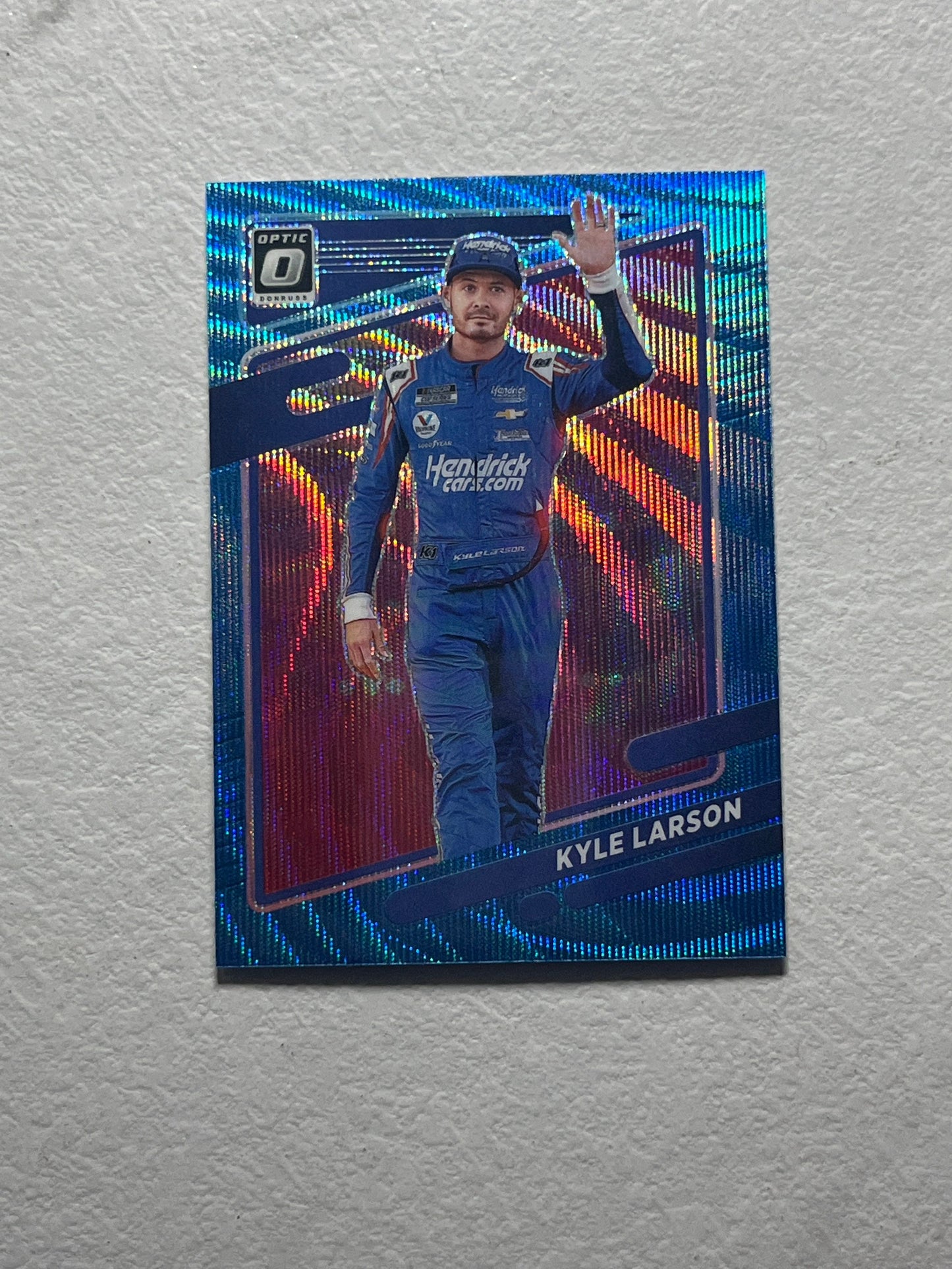 Kyle Larson - 2022 Donruss Racing Carolina Blue Optic Prizm NASCAR