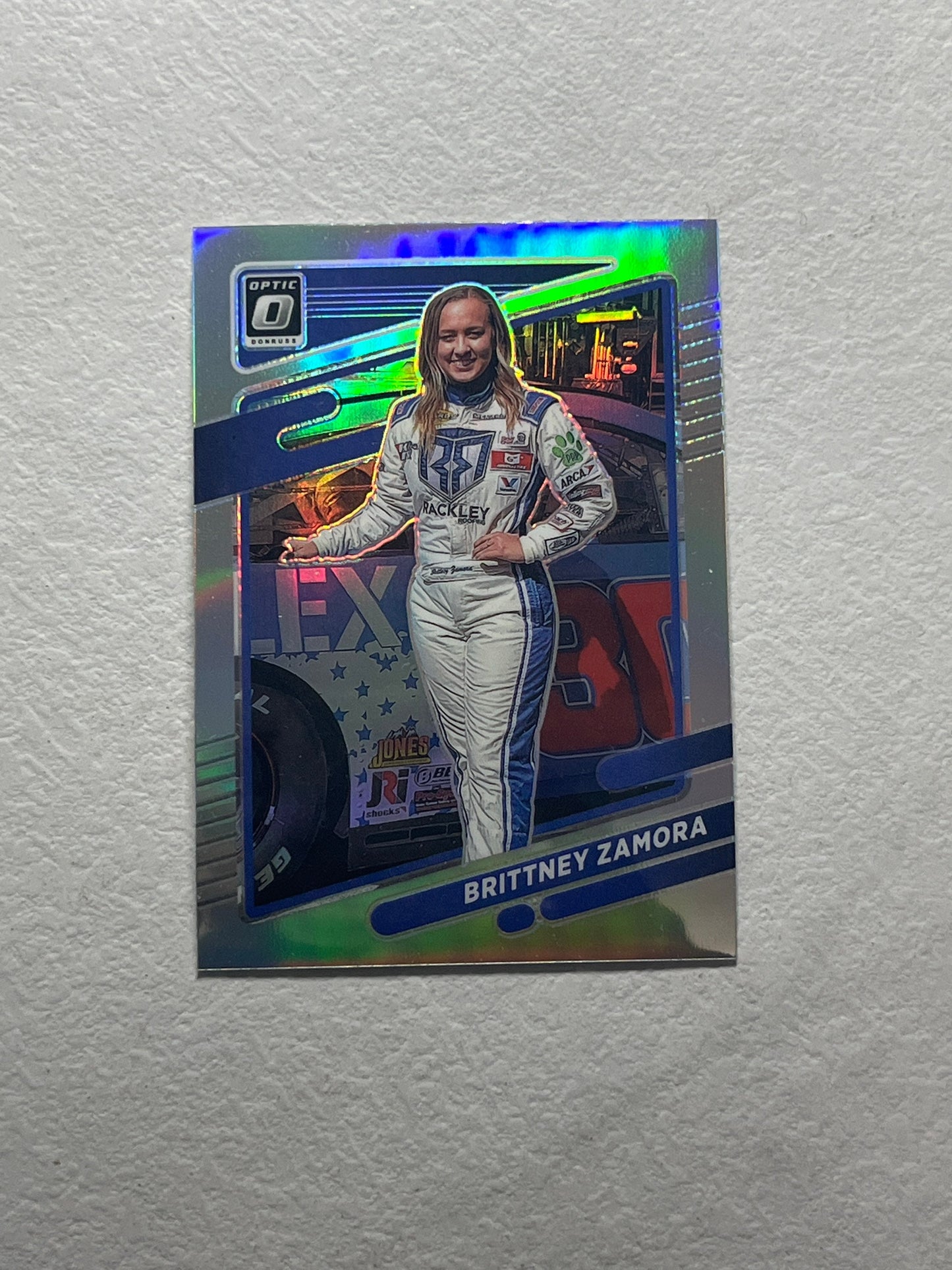 Brittney Zamora - 2022 Donruss Racing Optic Silver Holo Prizm NASCAR