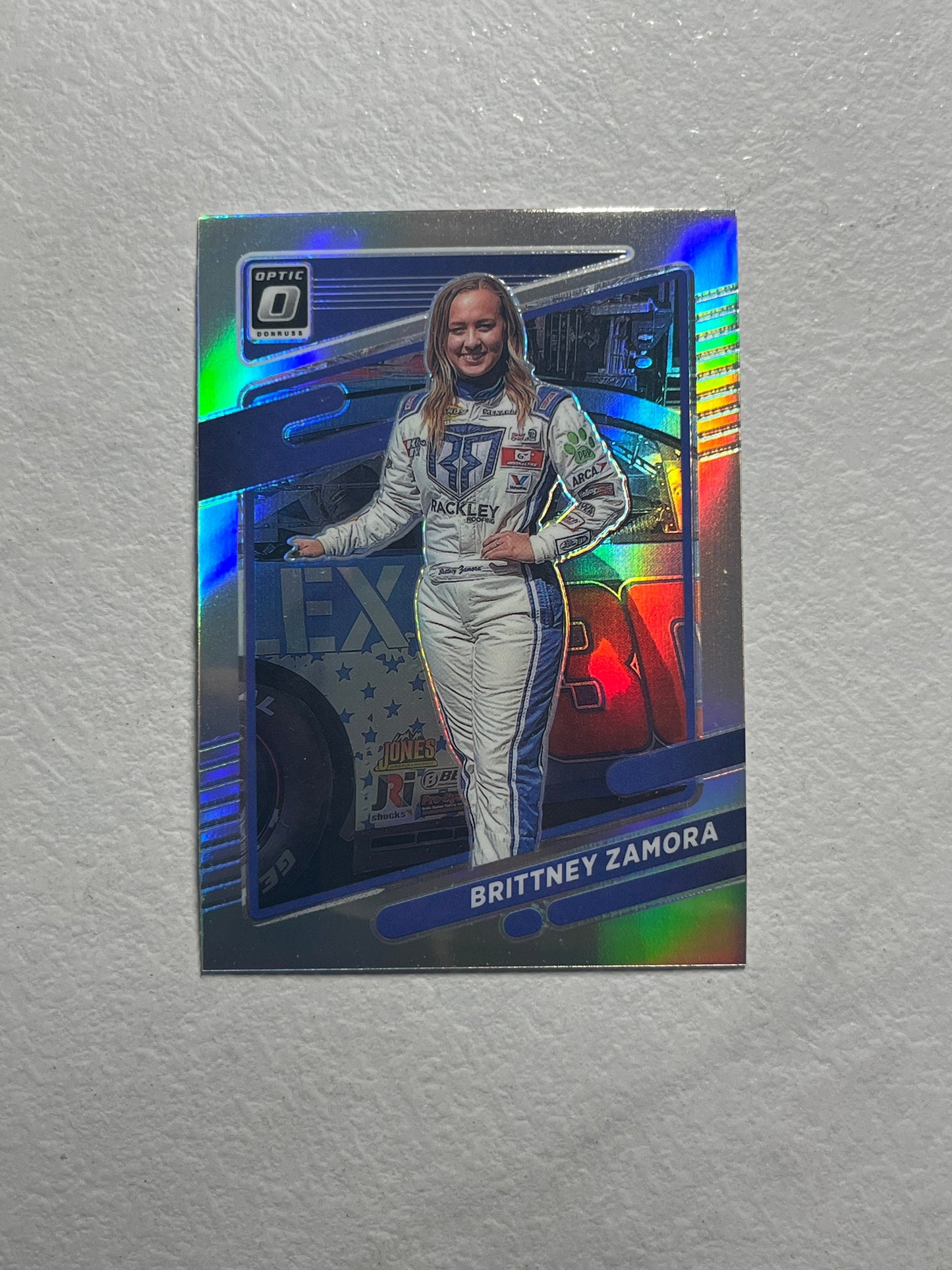 Brittney Zamora - 2022 Donruss Racing Optic Silver Holo Prizm NASCAR