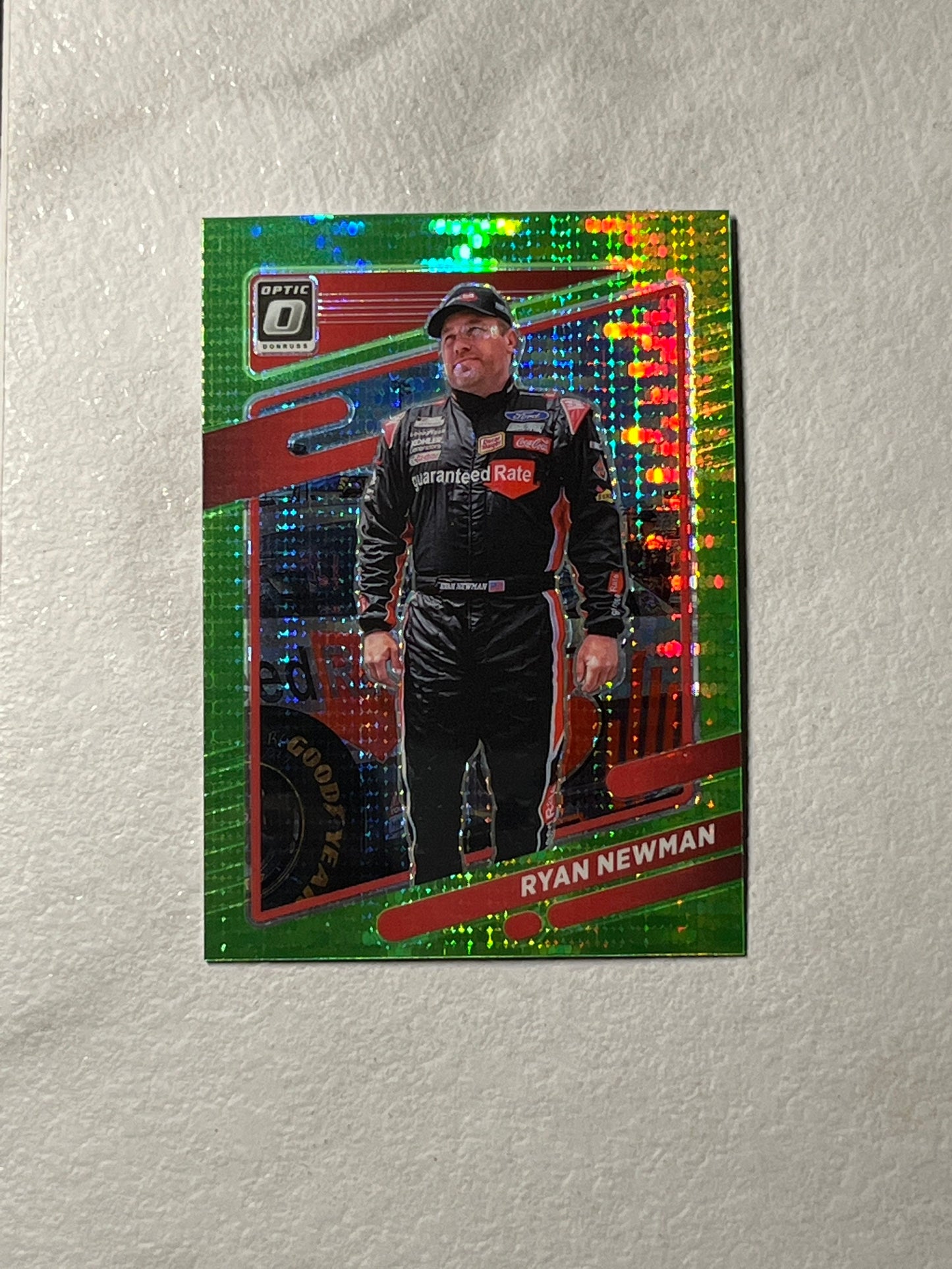 Ryan Newman - 2022 Donruss Racing LIME GREEN Pulsar Optic Prizm Variant Card